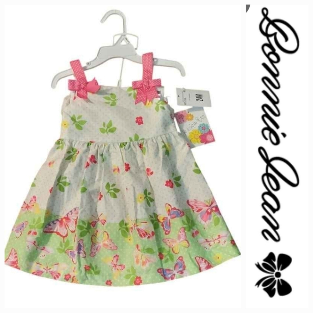 NWT Jessica Ann of Bonnie Jean 2 Pc Butterfly Sundress ~24M